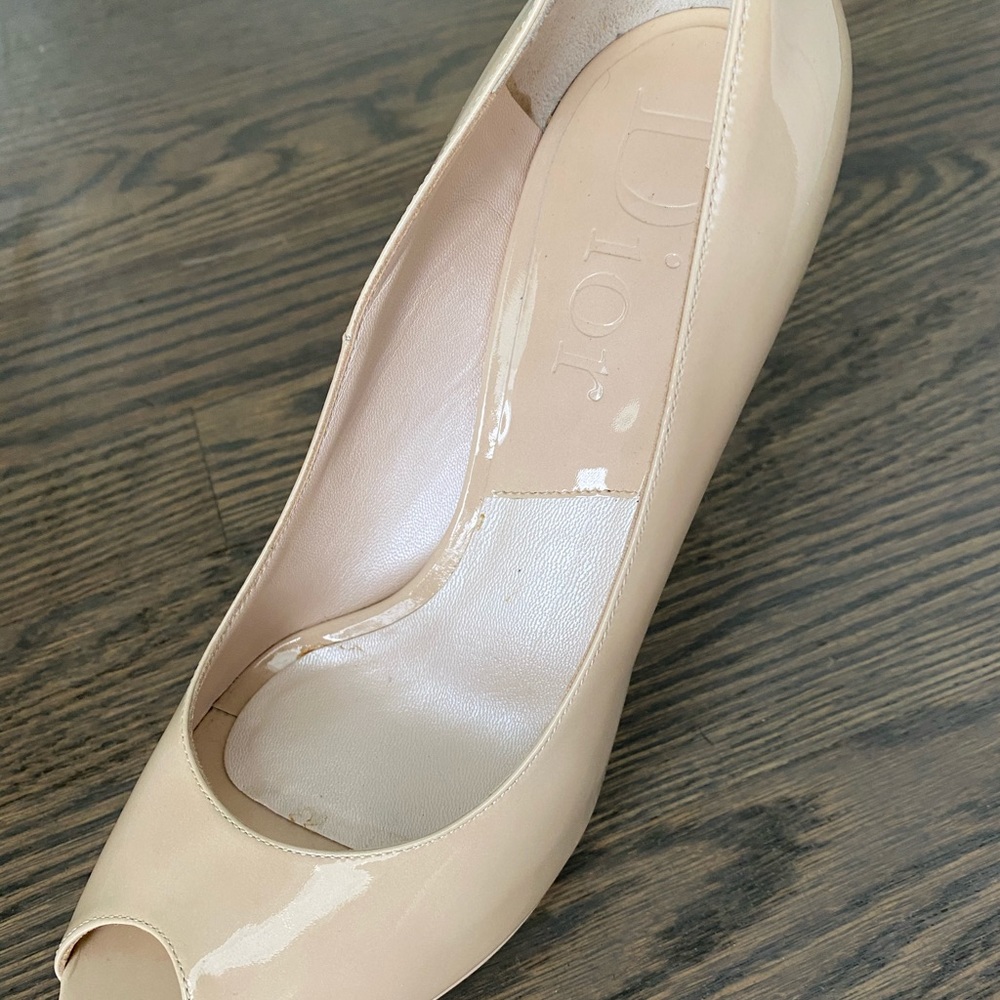 Pre-owned Dior open toe pumps. Great condition.